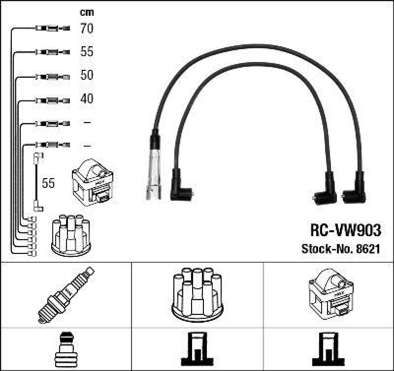 NGK Ignition Cable Kit