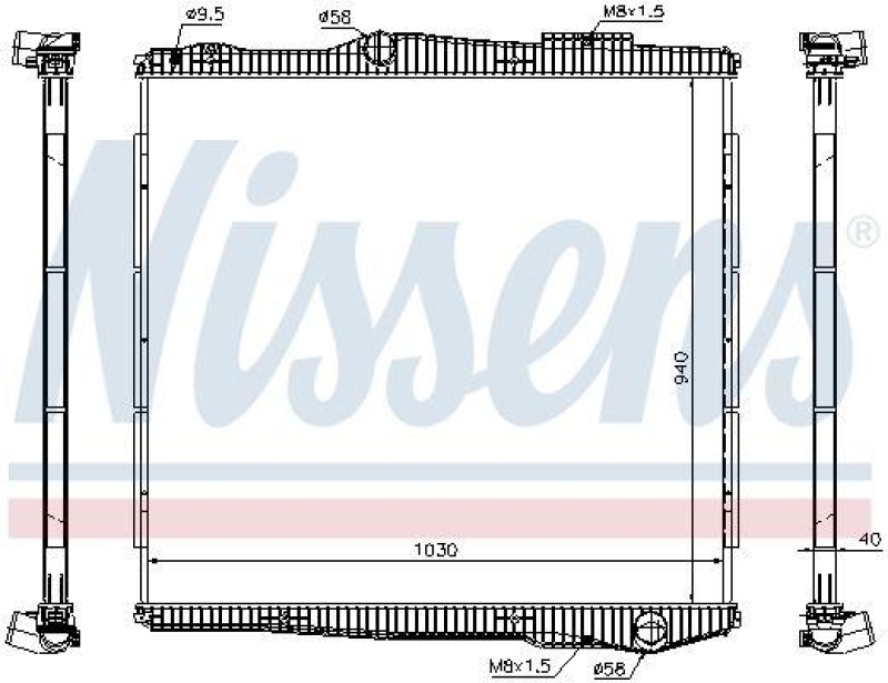 NISSENS Radiator, engine cooling