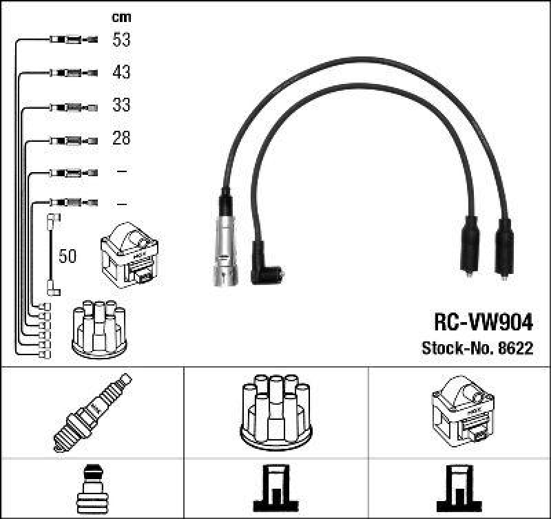 NGK Ignition Cable Kit