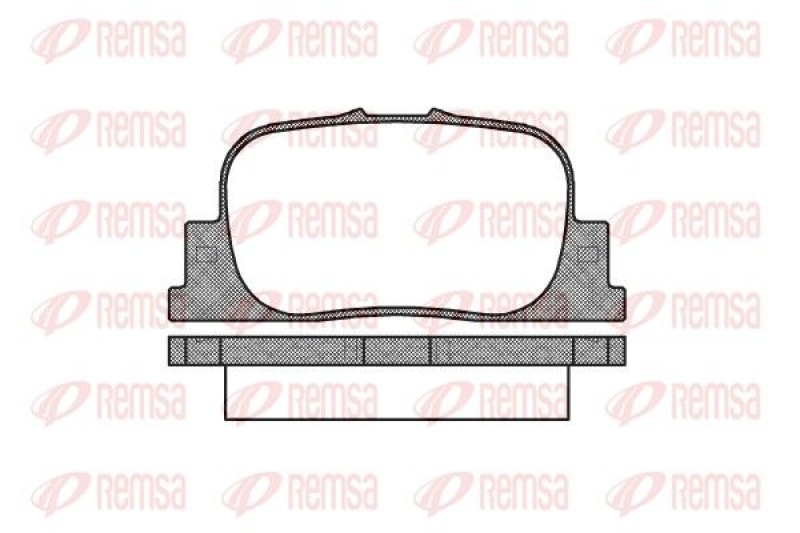 REMSA Brake Pad Set, disc brake