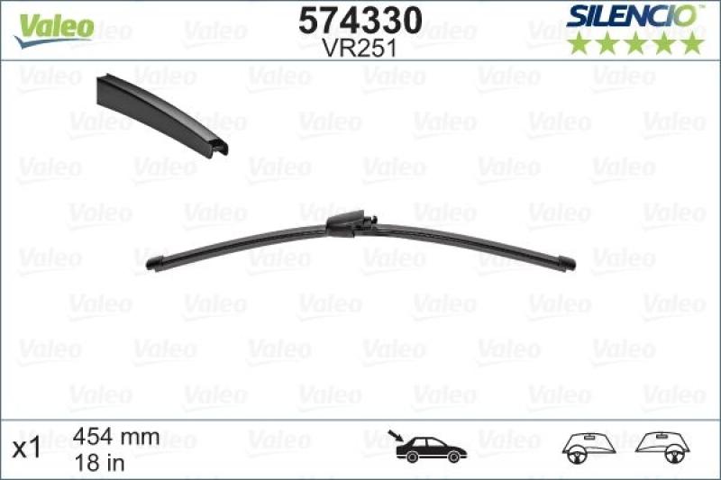 VALEO Wiper Blade SILENCIO REAR