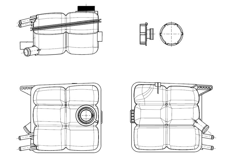 NRF Expansion Tank, coolant EASY FIT