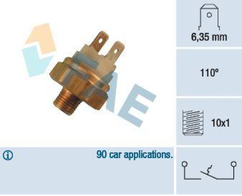 FAE Temperature Switch, coolant warning lamp