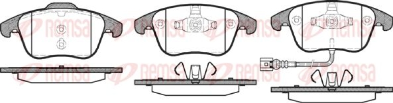 KAWE Brake Pad Set, disc brake