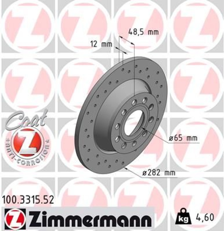 Zimmermann Sport Bremsscheiben + Zimmermann Bremsbeläge