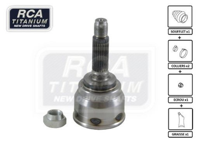 RCA FRANCE Joint Kit, drive shaft NEW CV JOINT