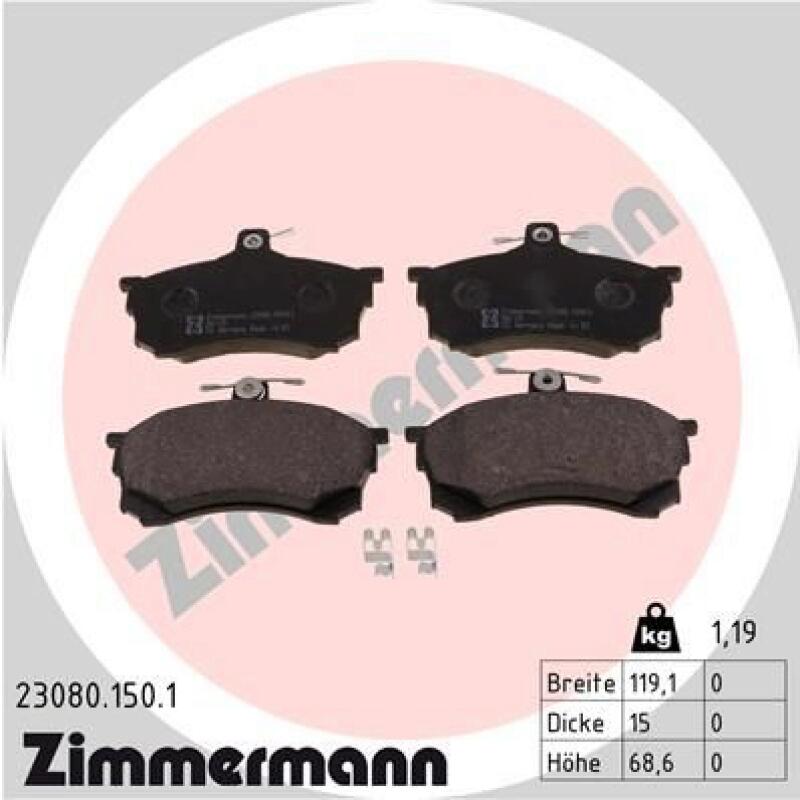 ZIMMERMANN Brake Pad Set, disc brake