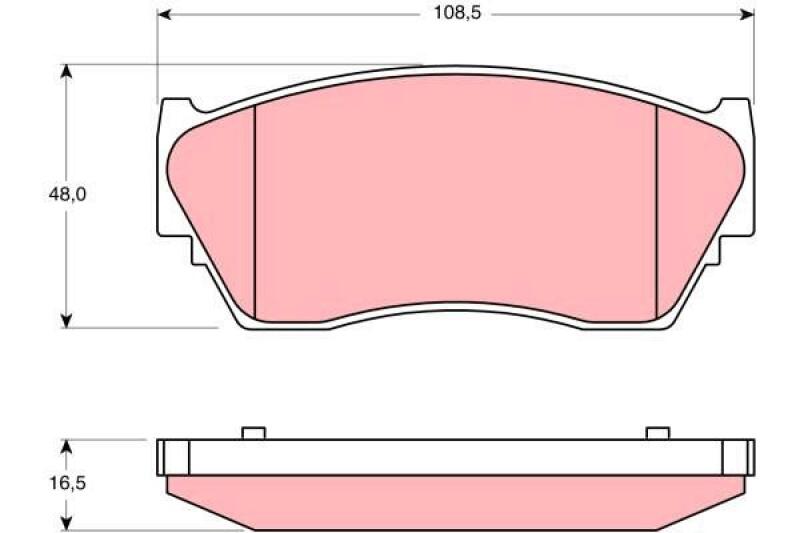 TRW Brake Pad Set, disc brake