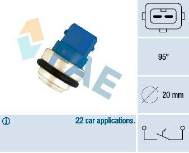 FAE Temperature Switch, coolant warning lamp