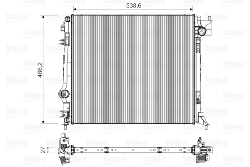 VALEO Radiator, engine cooling