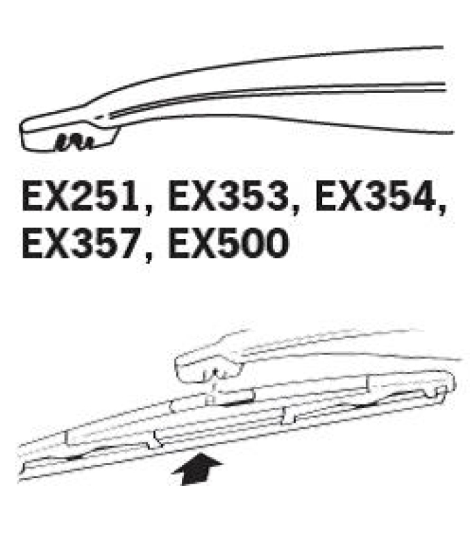 TRICO Wischblatt TRICO EXACT FIT REAR