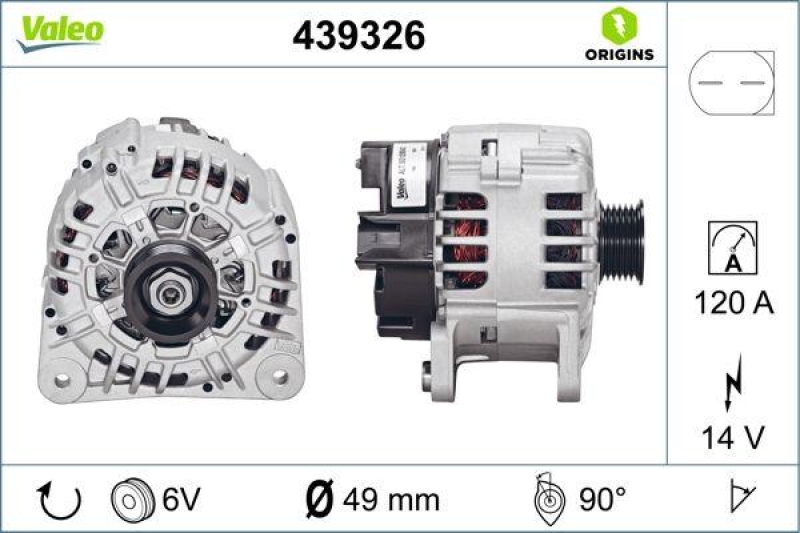 VALEO Generator VALEO ORIGINS NEW OE TECHNOLOGIE