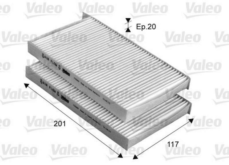 VALEO Filter, interior air CLIMFILTER COMFORT