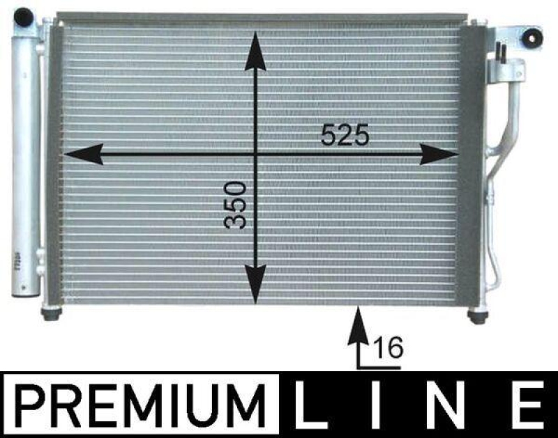 MAHLE Condenser, air conditioning BEHR *** PREMIUM LINE ***