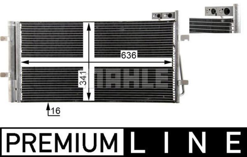 MAHLE Kondensator, Klimaanlage BEHR *** PREMIUM LINE ***