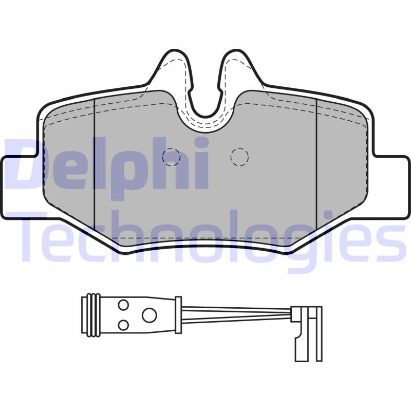 DELPHI Bremsbelagsatz, Scheibenbremse