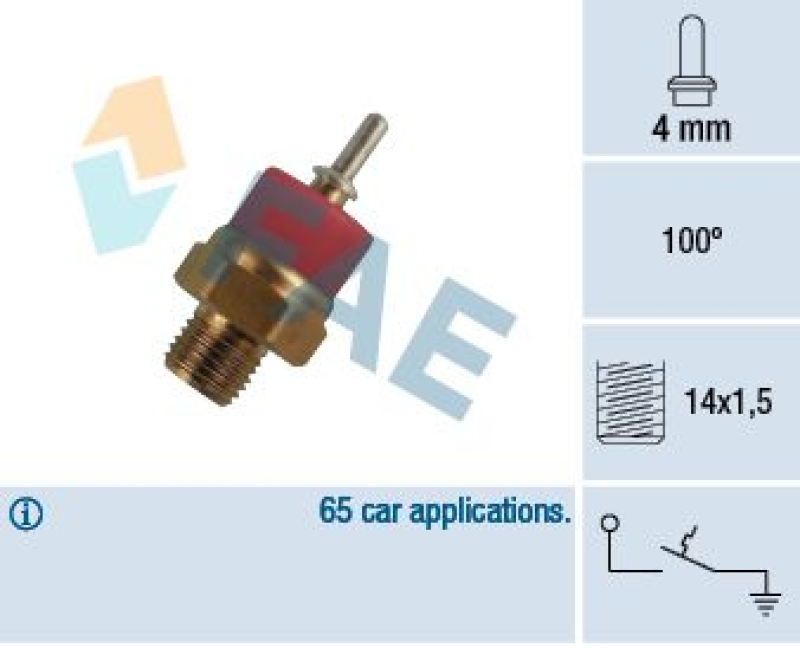 FAE Temperature Switch, coolant warning lamp