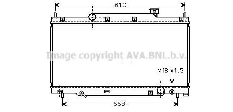 AVA QUALITY COOLING Radiator, engine cooling