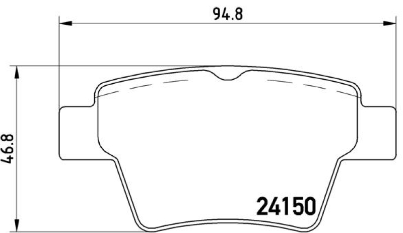 2x Brembo Bremscheibe Ø247mm + Beläge hinten passend für PEUGEOT 307 CITROEN C4