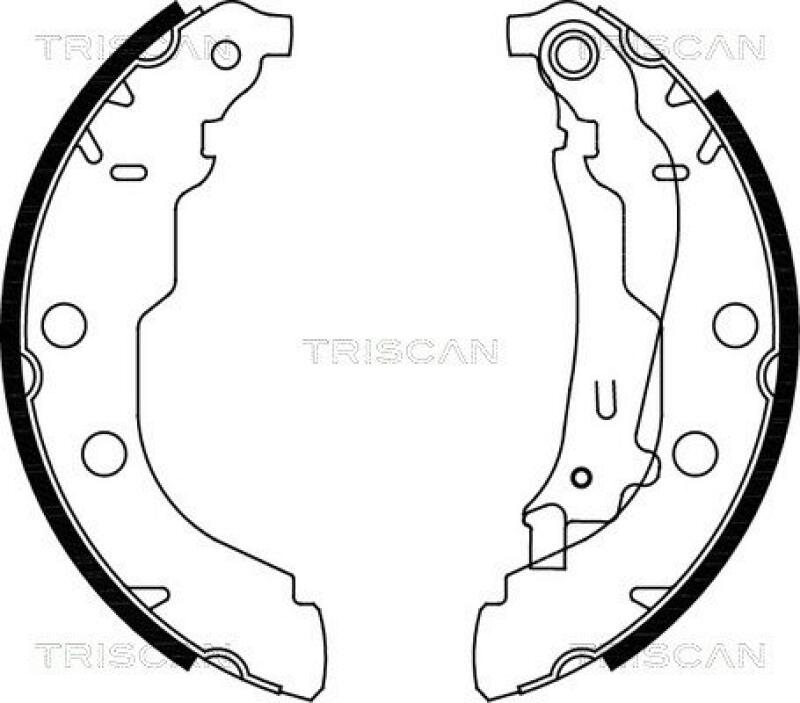 TRISCAN Brake Shoe Set