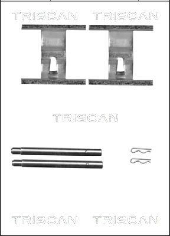 TRISCAN Zubehörsatz, Scheibenbremsbelag