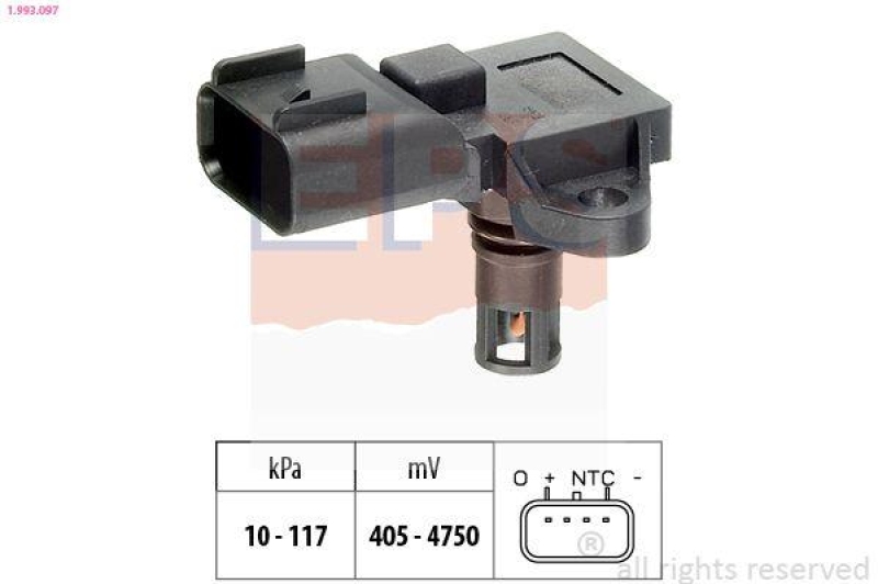 EPS Luftdrucksensor, Höhenanpassung Made in Italy - OE Equivalent