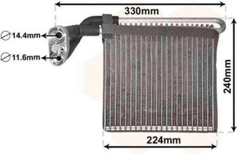 Evaporator, air conditioning