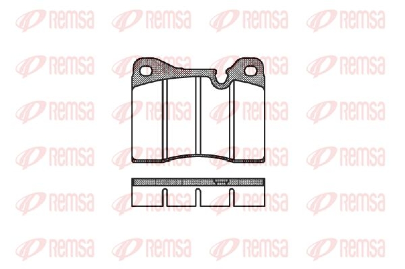 REMSA Brake Pad Set, disc brake