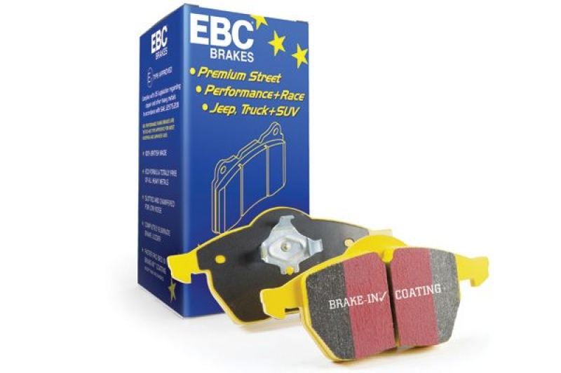 EBC Brakes Brake Pad Set, disc brake Yellowstuff with a stable friction coefficient of 0.42μ