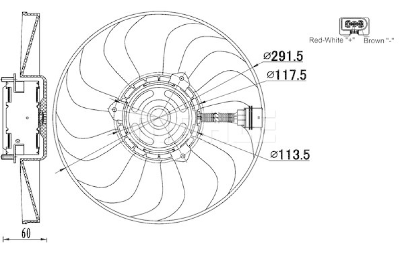 MAHLE Fan, engine cooling BEHR