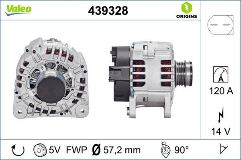 VALEO Alternator VALEO ORIGINS NEW