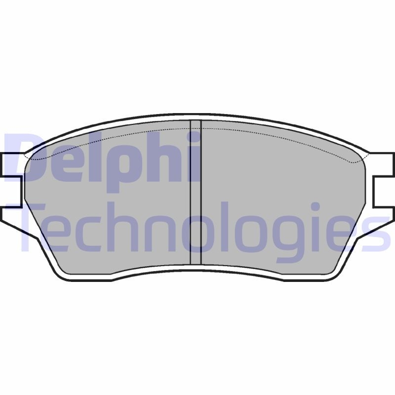 DELPHI Brake Pad Set, disc brake