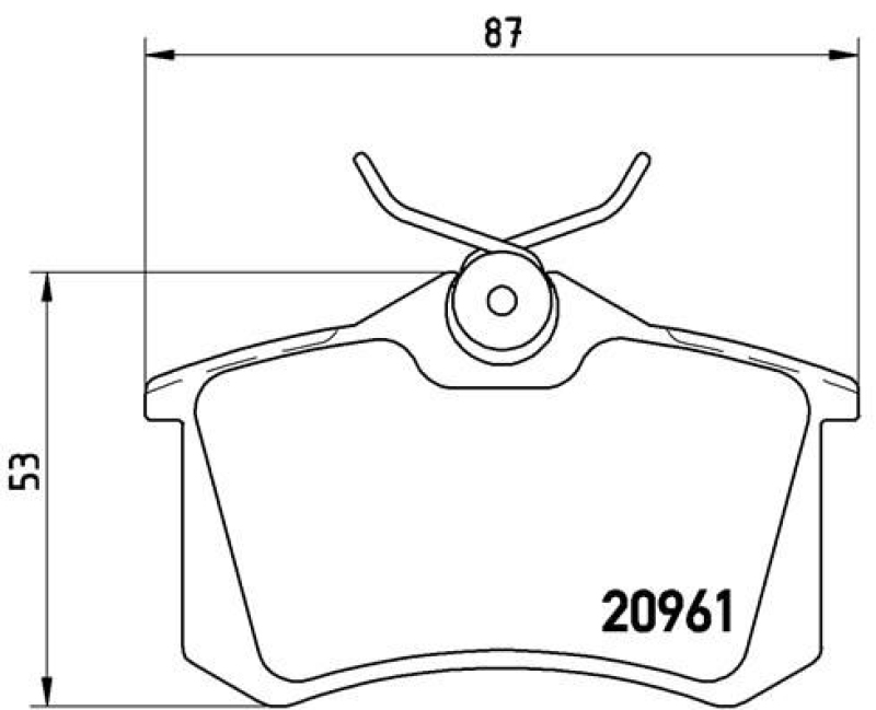 BREMBO Bremsbelagsatz, Scheibenbremse PRIME LINE