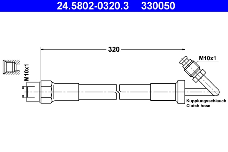 ATE Clutch Hose