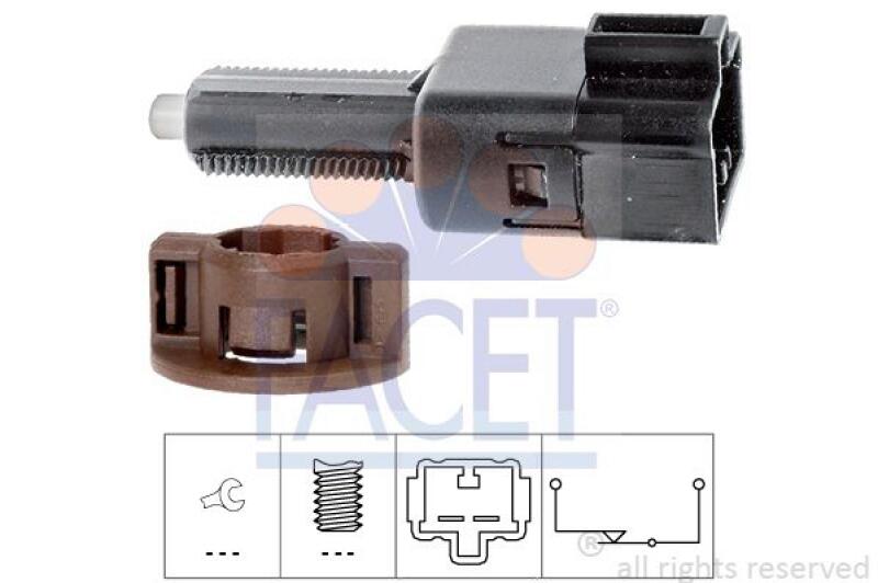 FACET Brake Light Switch Made in Italy - OE Equivalent