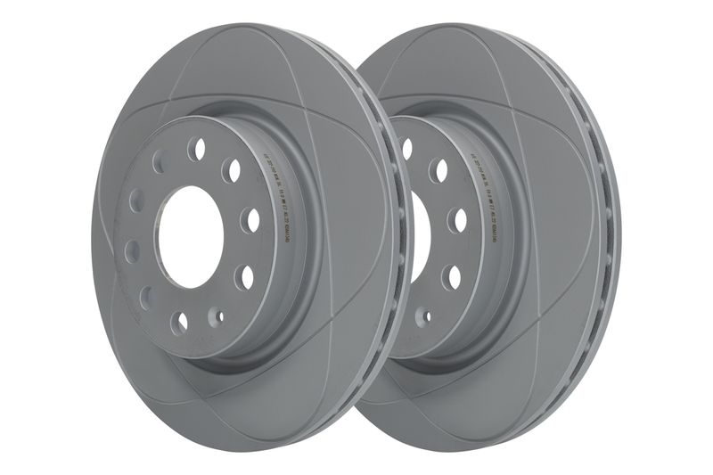 2x ATE Powerdisc Bremsscheiben Ø280mm + Beläge vorne passend für VW Golf 5 6 1.4