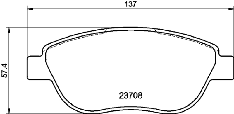 HELLA Brake Pad Set, disc brake