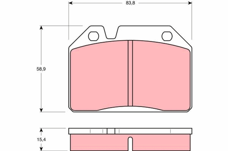 TRW Brake Pad Set, disc brake