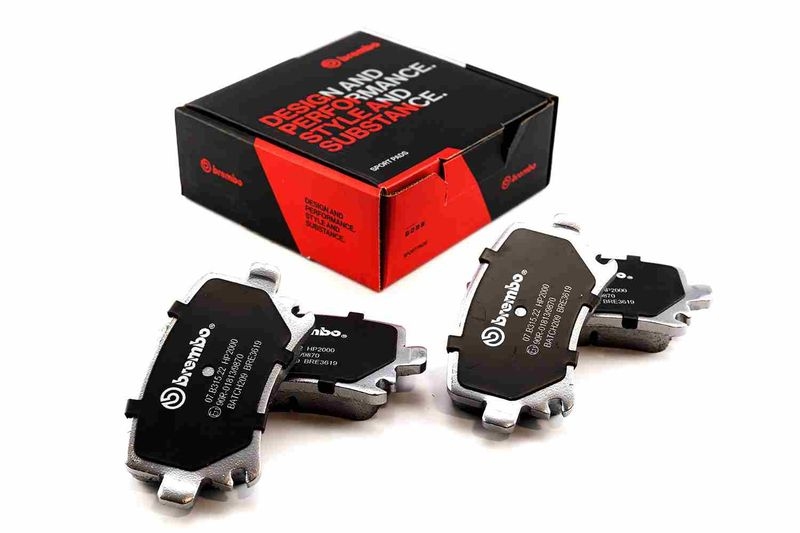 BREMBO High Performance Brake Pad Set UPGRADE, SPORT | HP2000