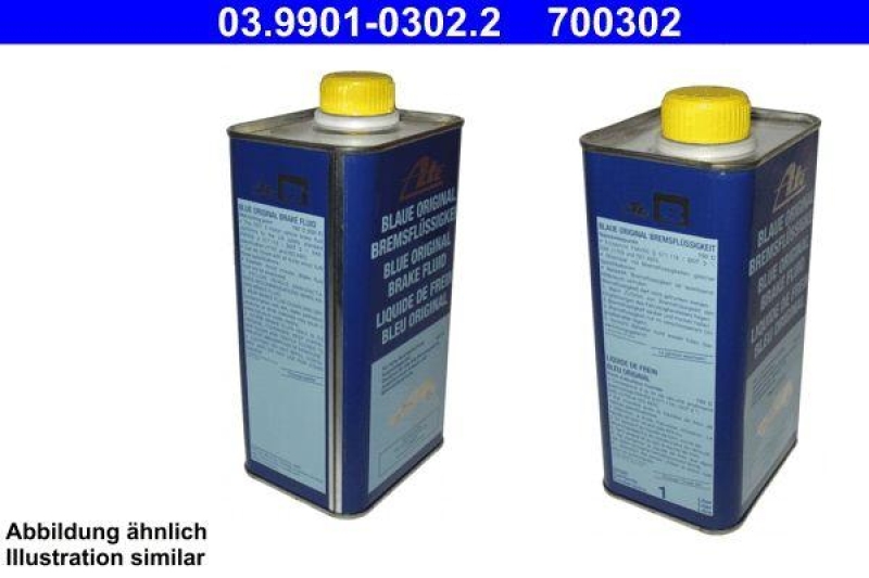 2x Bremsfluessigkeit DOT3 blau 1 L