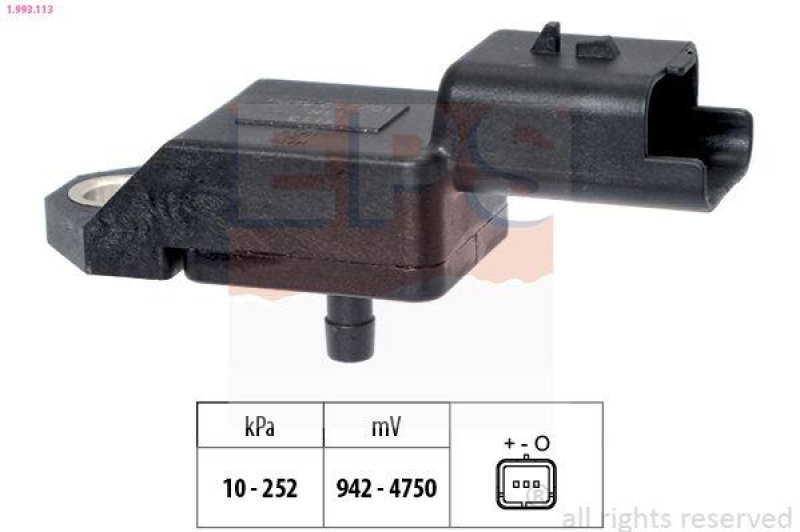 EPS Luftdrucksensor, Höhenanpassung Made in Italy - OE Equivalent