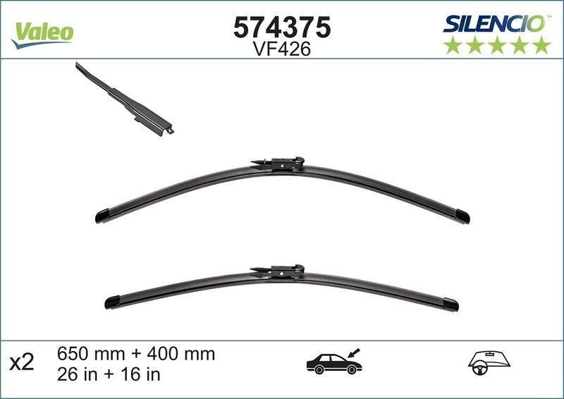 VALEO Wiper Blade SILENCIO FLAT BLADE SET