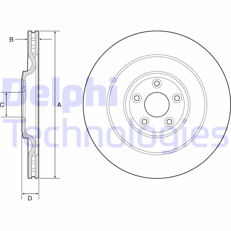 2x DELPHI Bremsscheibe