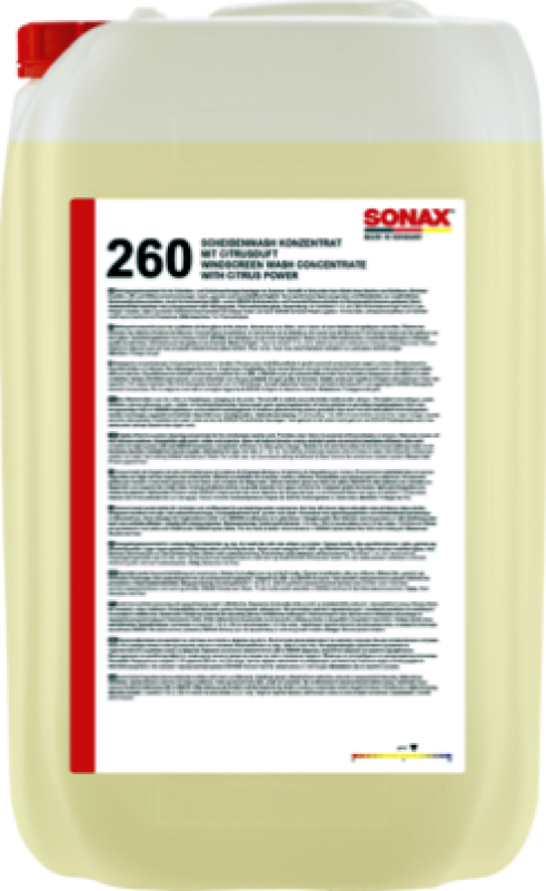 SONAX Cleaner, window cleaning system Windscreen wash concentrate 1:10 citrus