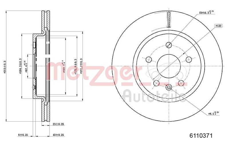 METZGER BREMSSCHEIBEN + METZGER BREMSBELÄGE