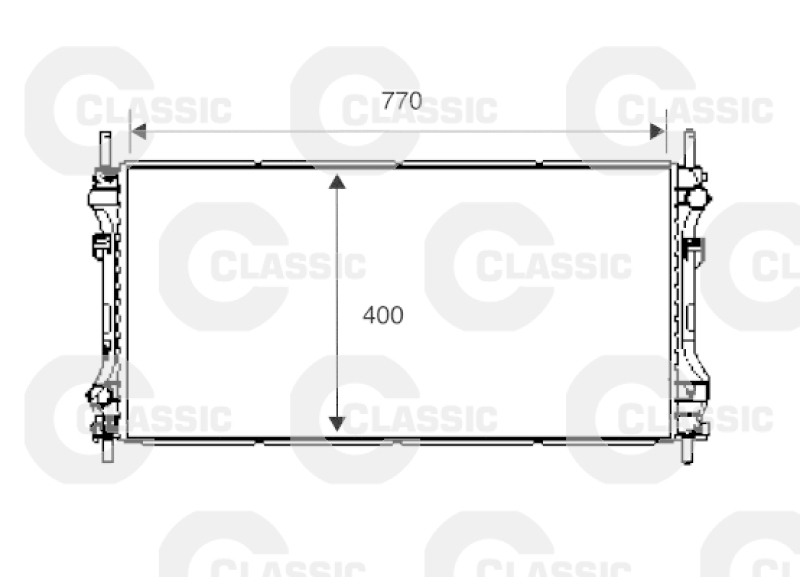 VALEO Radiator, engine cooling VALEO CLASSIC