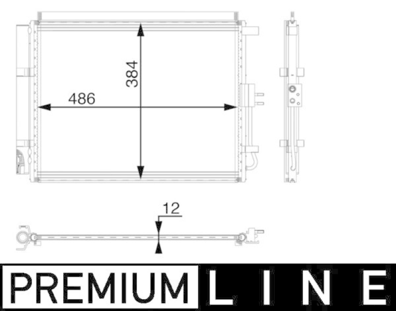 MAHLE Kondensator, Klimaanlage BEHR *** PREMIUM LINE ***