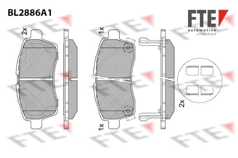 FTE Brake Pad Set, disc brake