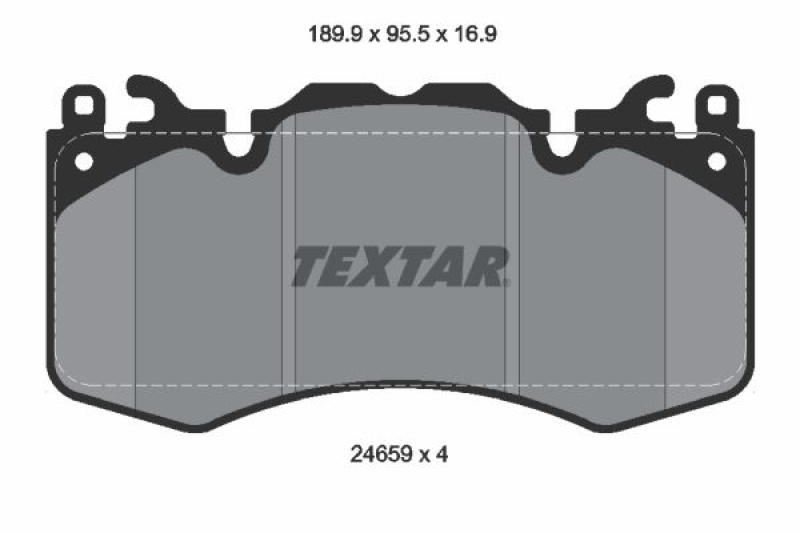 TEXTAR Brake Pad Set, disc brake