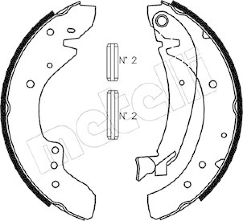 METELLI Bremsbackensatz